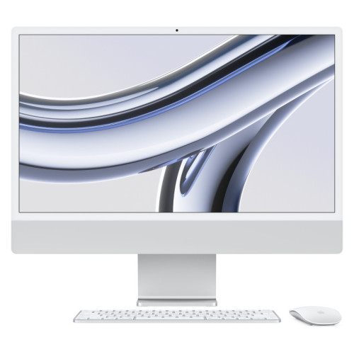 iMac 24 Retina 4,5K (M3 8C CPU, 8C GPU) 8Gb/256Gb Серебристый (MQR93)