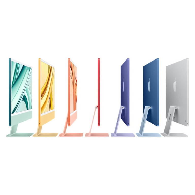 iMac 24 Retina 4,5K (M3 8C CPU, 10C GPU) 8Gb/512Gb Серебристый (MQRK3)