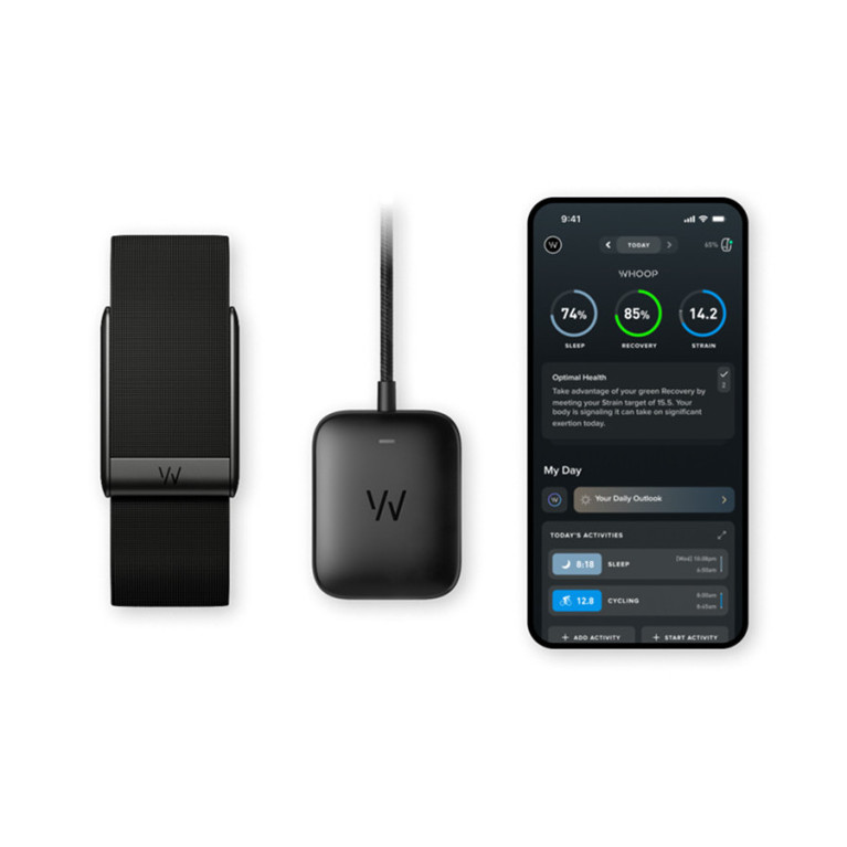 Фитнес-браслет Whoop 5.0 с подпиской ONE Черный глянец